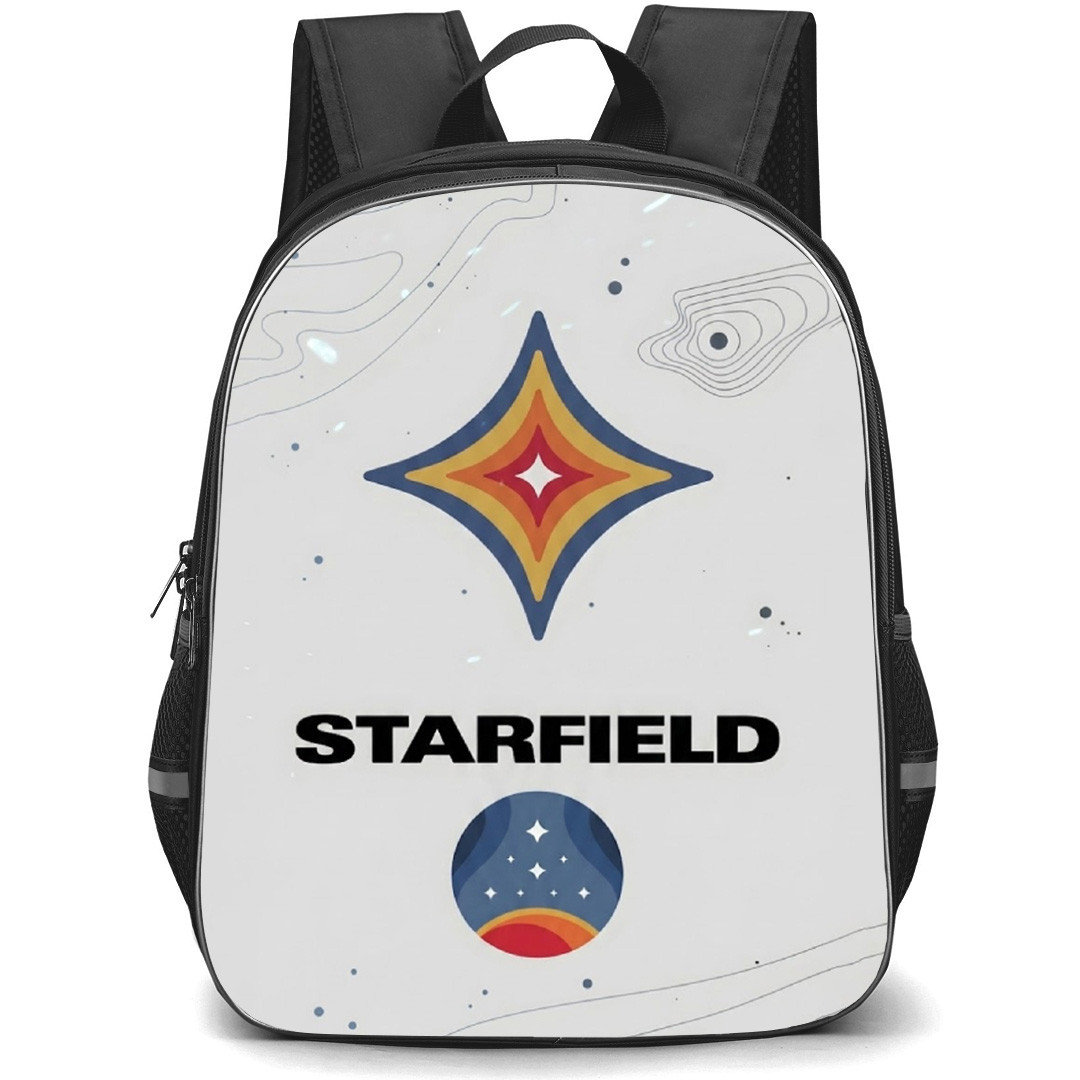 Starfield Backpack School Bag StudentPack - Starfield Game Logo Wordmark Poster