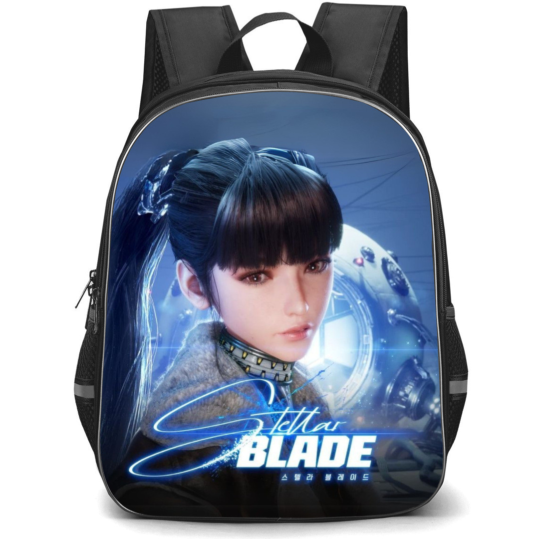Stellar Blade Eve Backpack StudentPack - Eve Portrait On Space Ship Background