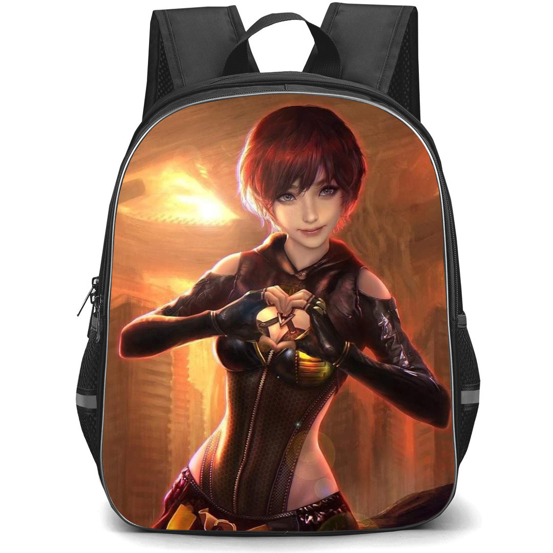 Stellar Blade Lily Artemis II Backpack StudentPack - Lily Artemis II Showing Love 3D Art Poster