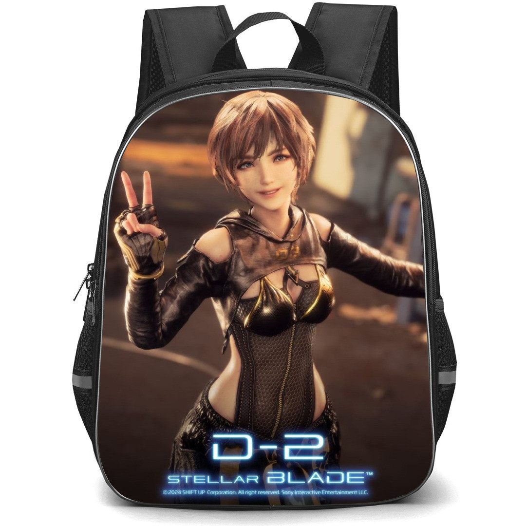 Stellar Blade Lily Artemis II Backpack StudentPack - Lily Artemis II Showing Victory Sign Poster