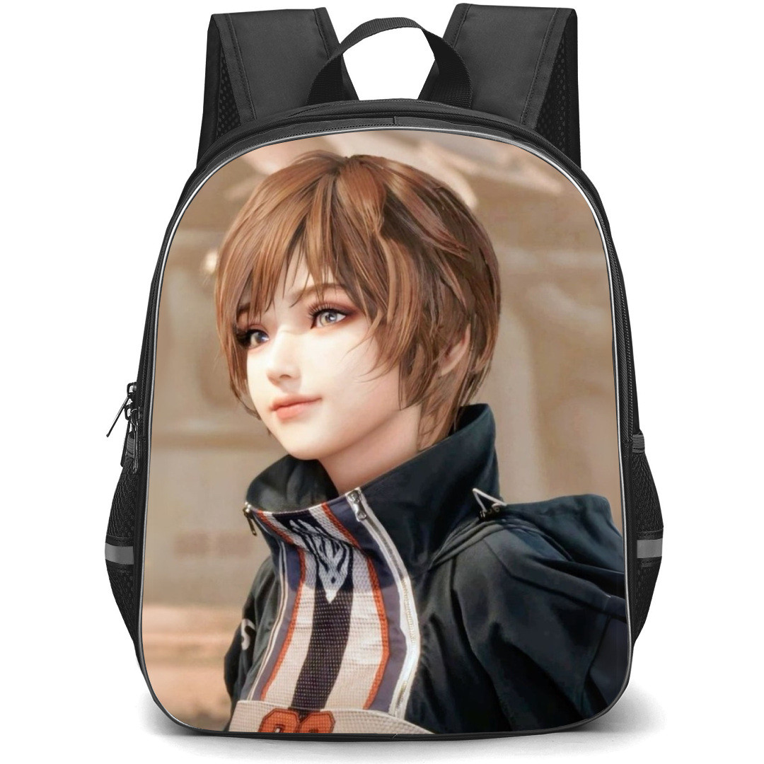 Stellar Blade Lily Artemis II Backpack StudentPack - Lily Artemis II Side Portrait 3D Art Poster