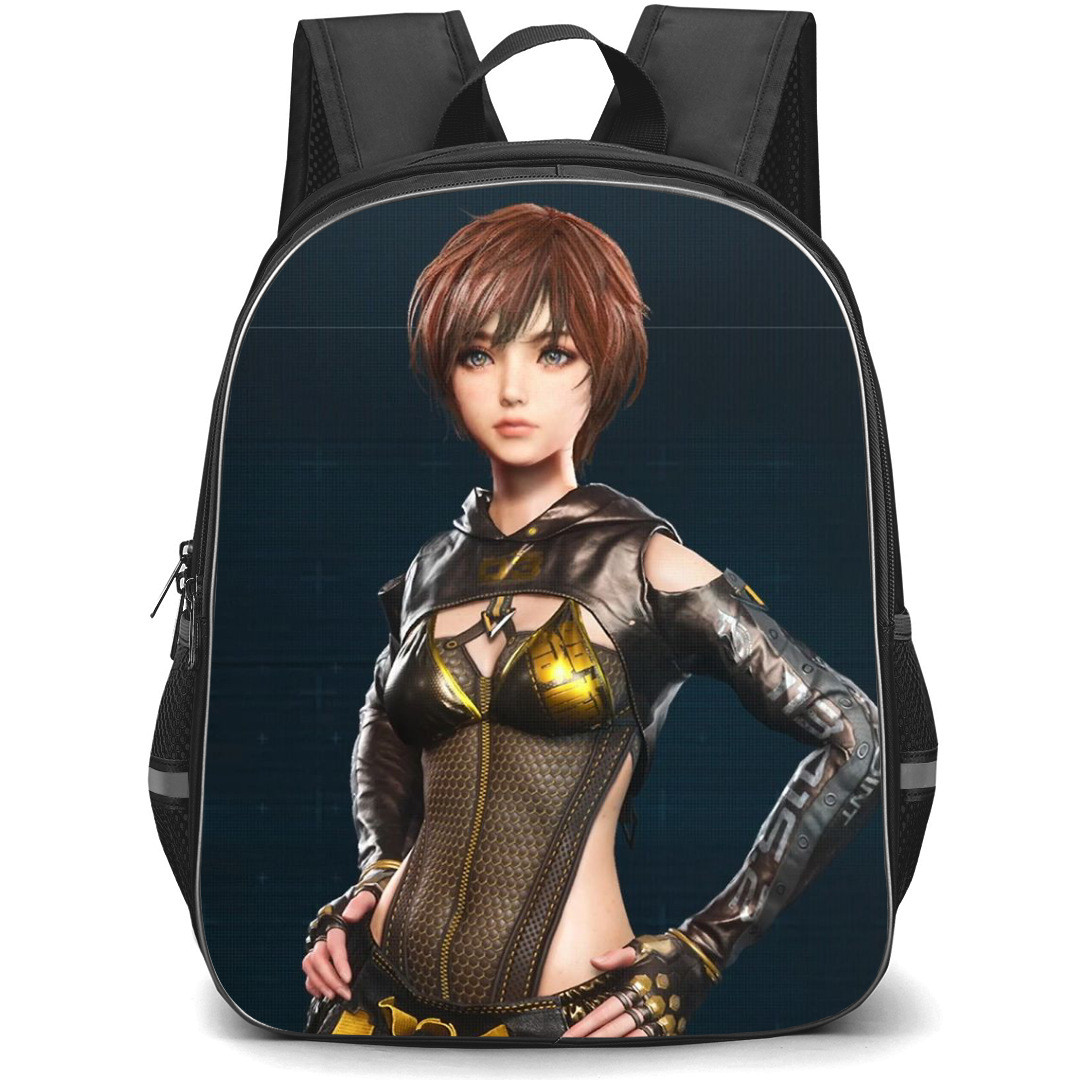 Stellar Blade Lily Artemis II Backpack StudentPack - Lily Artemis II Standing On Dark Background