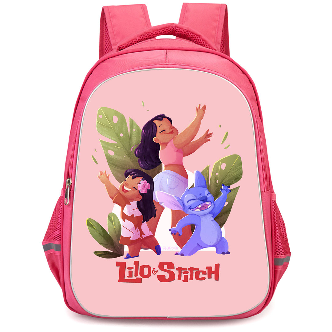Lilo & Stitch Backpack StudentPack - Characters Dancing Cartoon Art