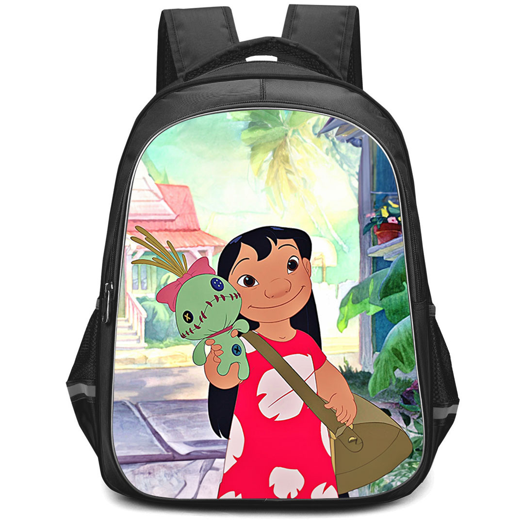 Lilo & Stitch Lilo Backpack StudentPack - Lilo Holding Scrump Movie Art