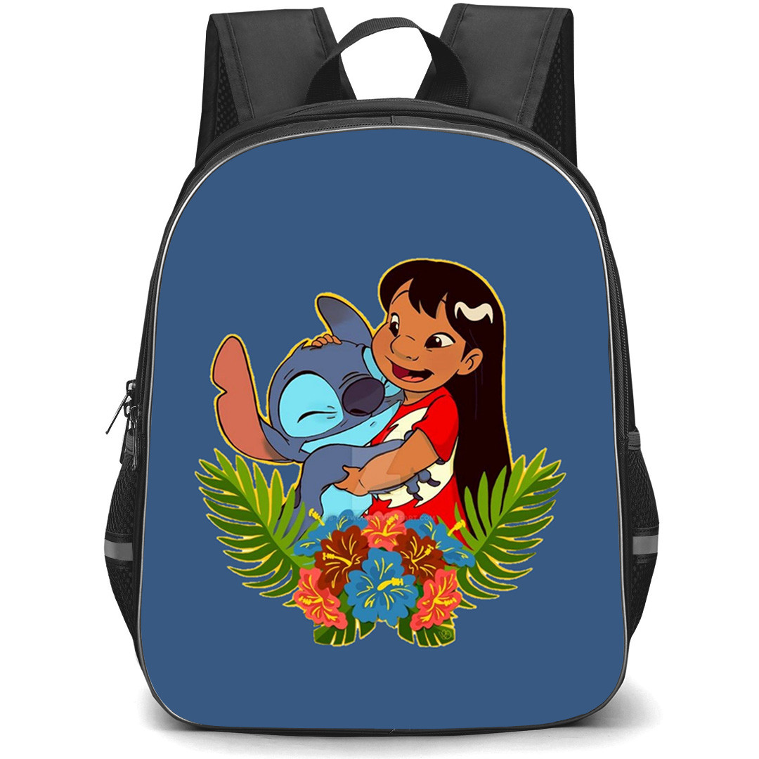 Lilo & Stitch Lilo Backpack StudentPack - Lilo Hugging Stitch Cartoon Art