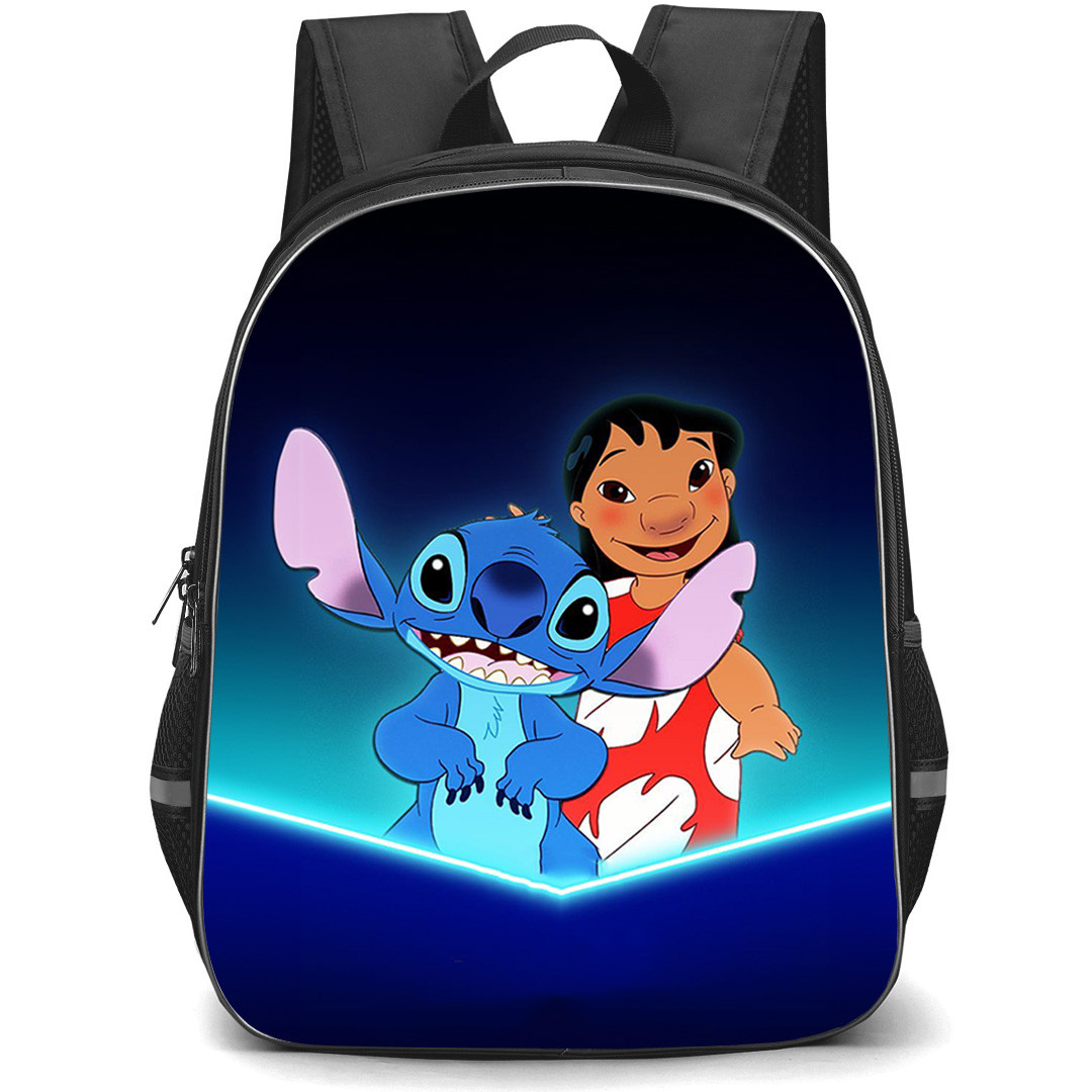 Lilo & Stitch Backpack StudentPack - Lilo & Stitch Portrait Blue Backround