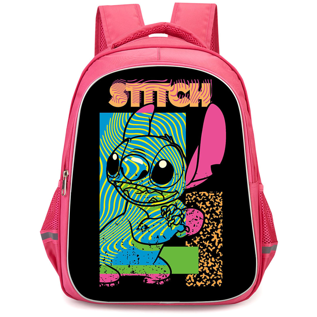 Lilo & Stitch Backpack StudentPack - Stitch Smiling Portrait Pop Art