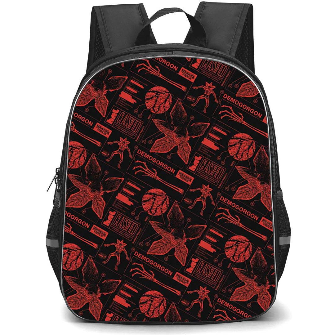 Stranger Things Backpack School Bag StudentPack - Stranger Things Classified Monster Files Collage Poster