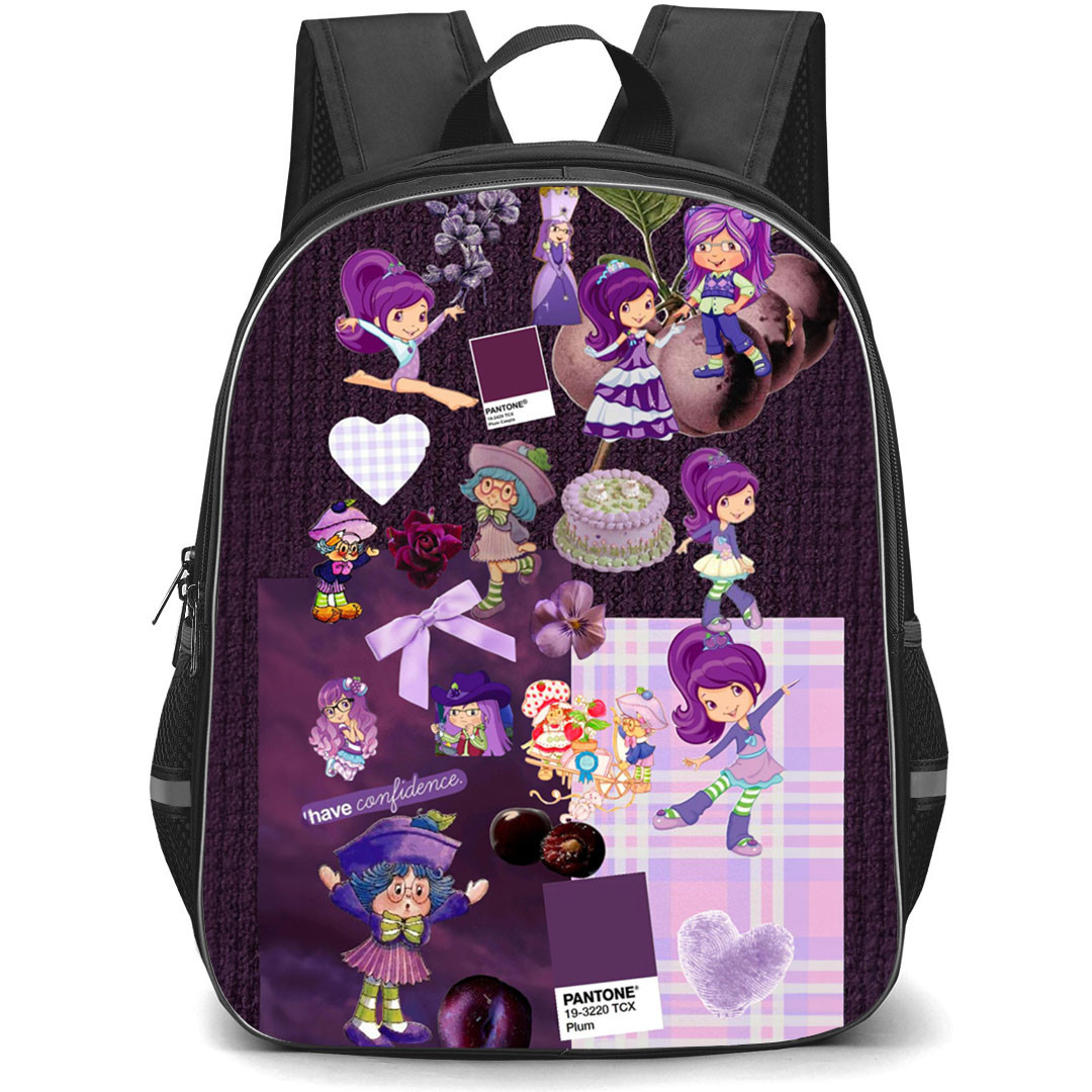 Strawberry Shortcake Plum Puddin Backpack StudentPack - Plum Puddin Collage