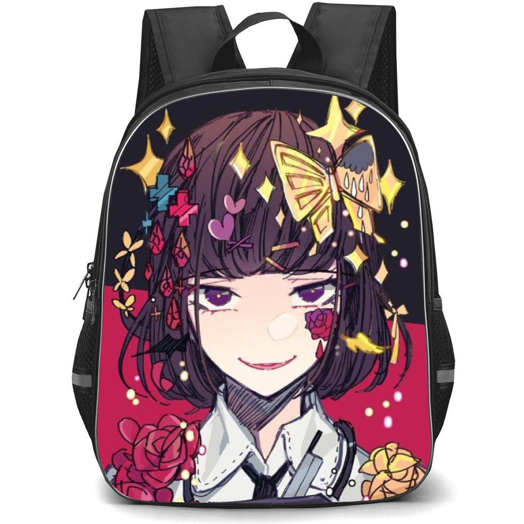 Bungo Stray Dogs Akiko Yosano Backpack Student Pack - Akiko Yosano Flower Sparkling Portrait
