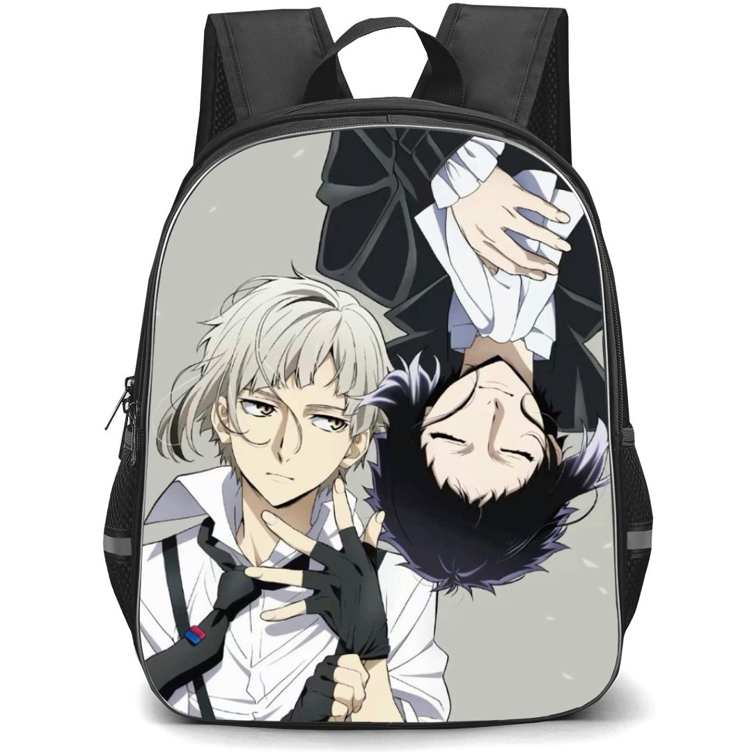 Bungo Stray Dogs Backpack Student Pack - Atsushi And Ryunosuke Upside Down Portrait