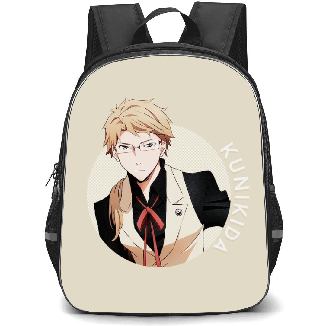 Bungo Stray Dogs Doppo Kunikida Backpack Student Pack - Doppo Kunikida Portrait On Cream Background