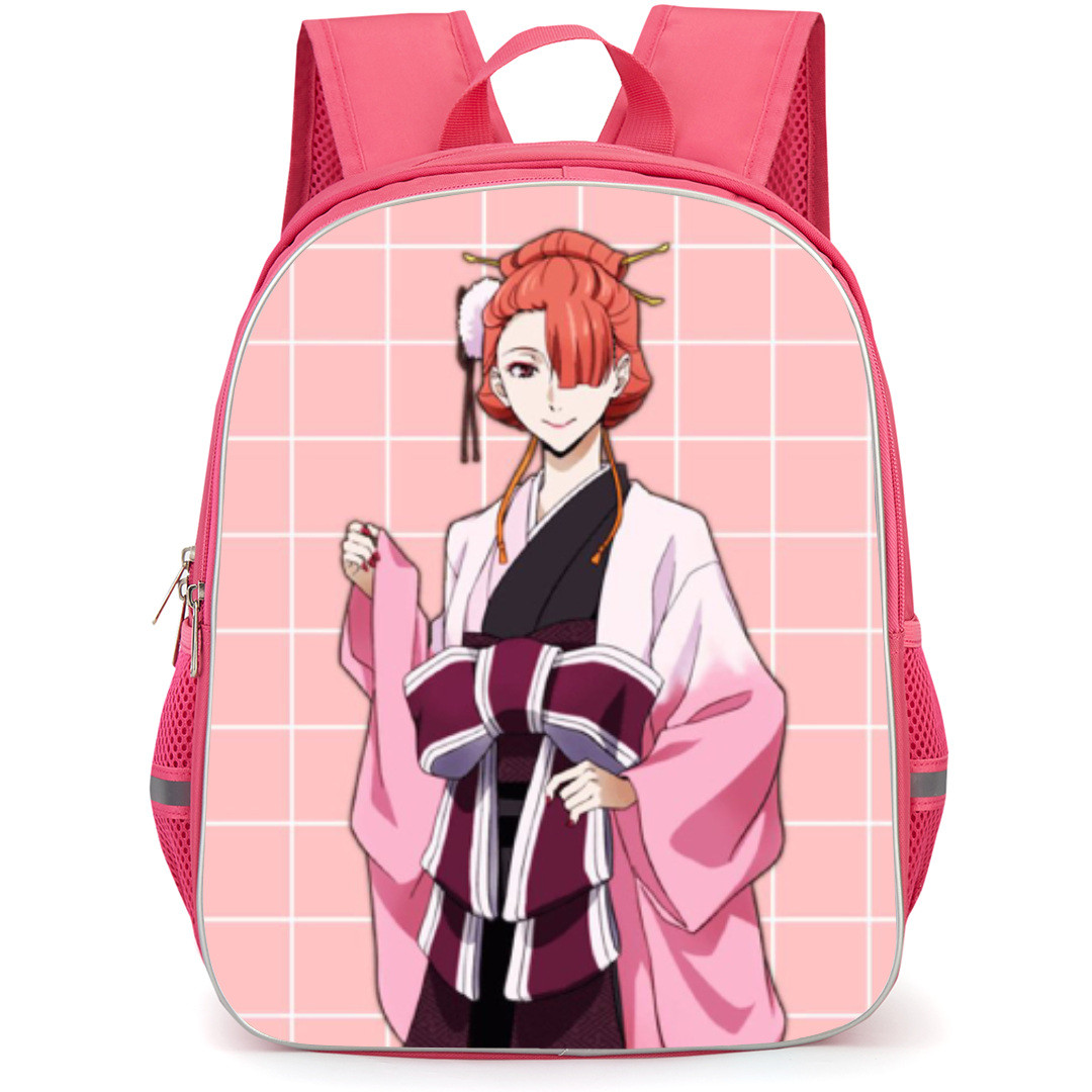 Bungo Stray Dogs Kouyou Ozaki Backpack Student Pack - Kouyou Ozaki Pink Kimono Portrait