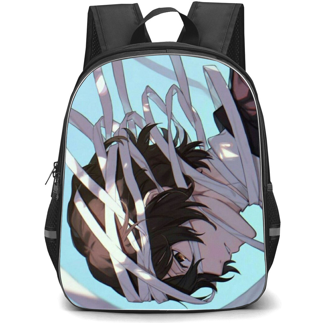 Bungo Stray Dogs Osamu Dazai Backpack Student Pack - Osamu Dazai Fierce Side Portrait