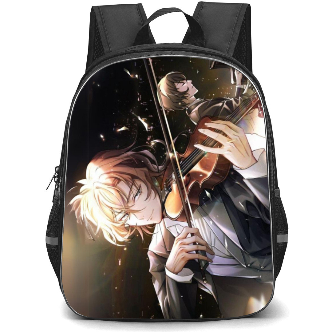 Bungo Stray Dogs Backpack Student Pack - Osamu And Chuya Playing Musical Instrument