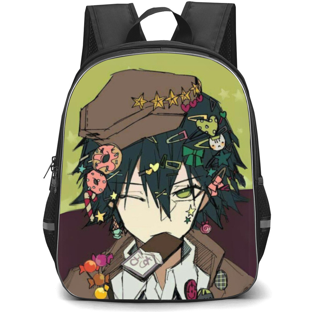 Bungo Stray Dogs Ranpo Edogawa Backpack Student Pack - Ranpo Edogawa Eating Chocolate Portrait