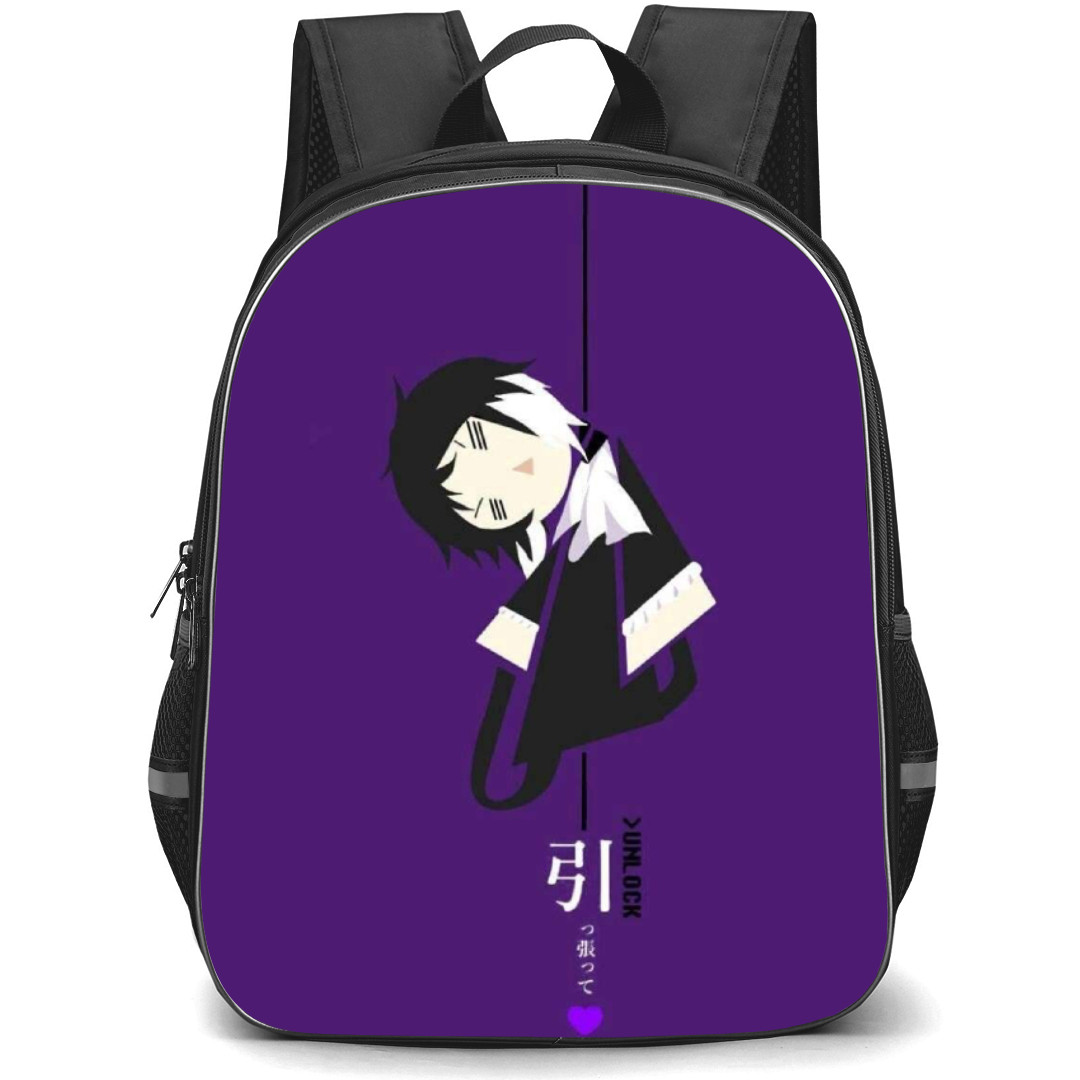 Bungo Stray Dogs Ryunosuke Akutagawa Backpack Student Pack - Ryunosuke Akutagawa Hang Vector Art