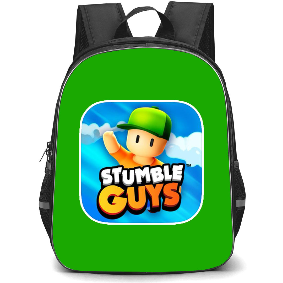 Stumble Guys Backpack StudentPack - Stumble Guys APK Mod Icon On Green Background