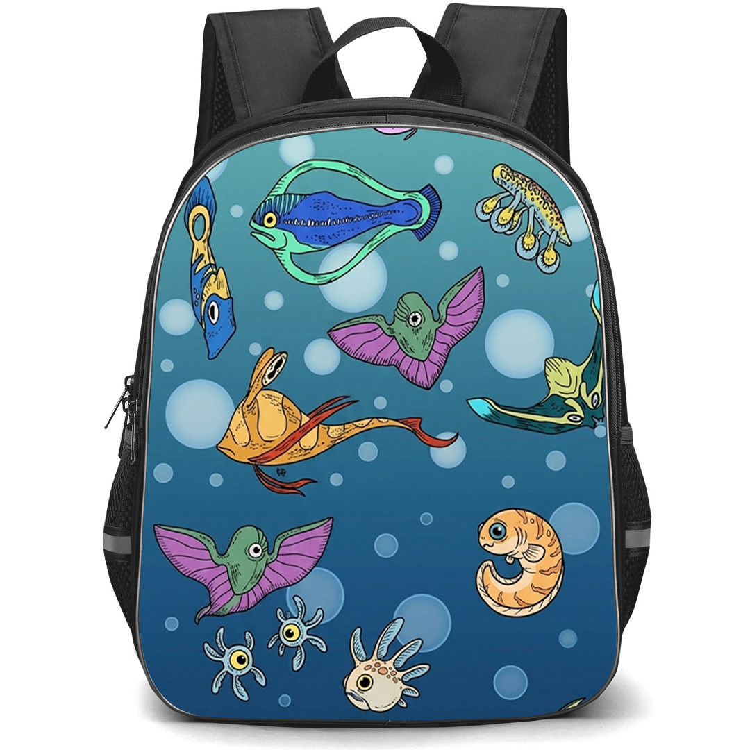 Subnautica Backpack School Bag StudentPack - Subnautica Fish Species Poster