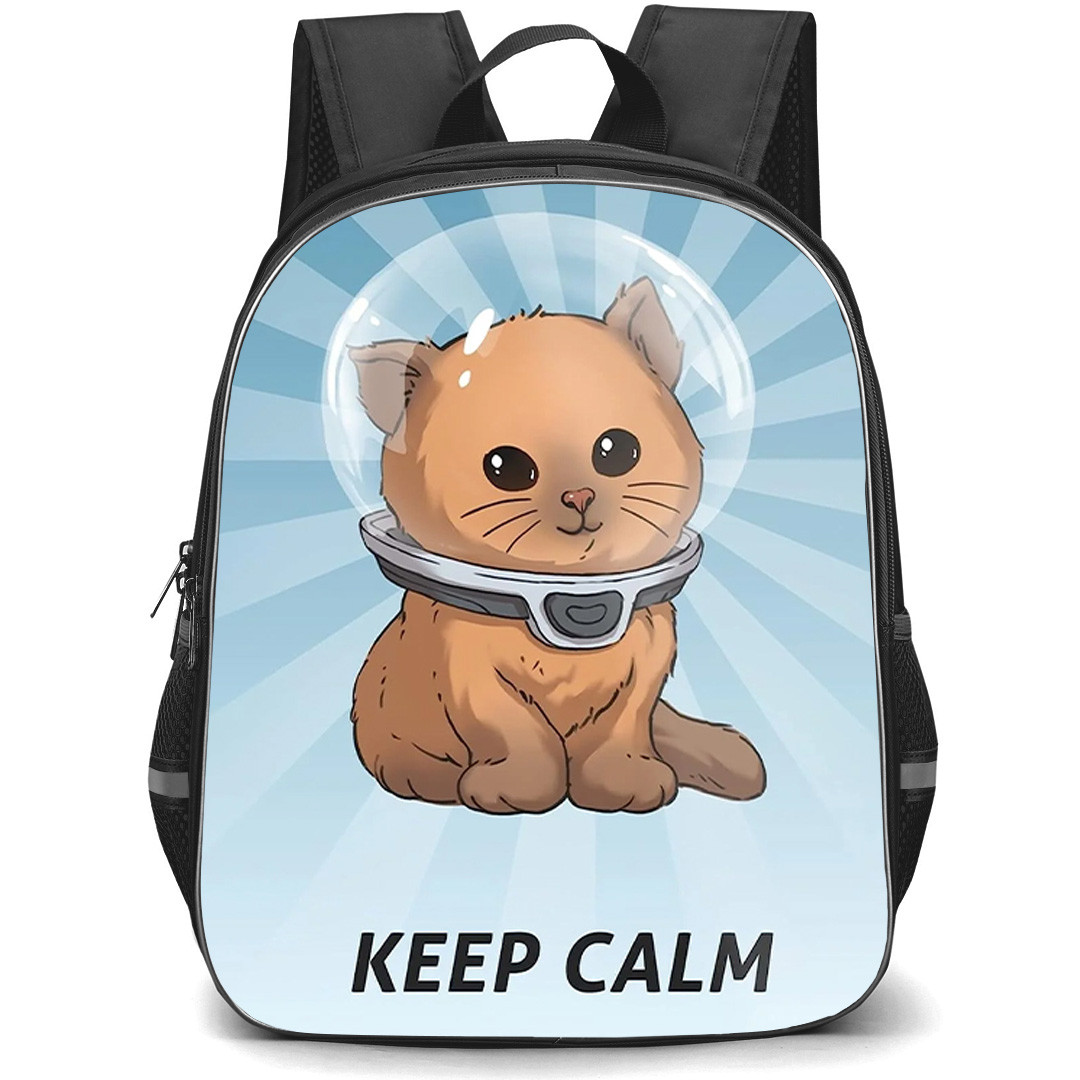 Subnautica Backpack School Bag StudentPack - Subnautica Keep Calm Cat Poster