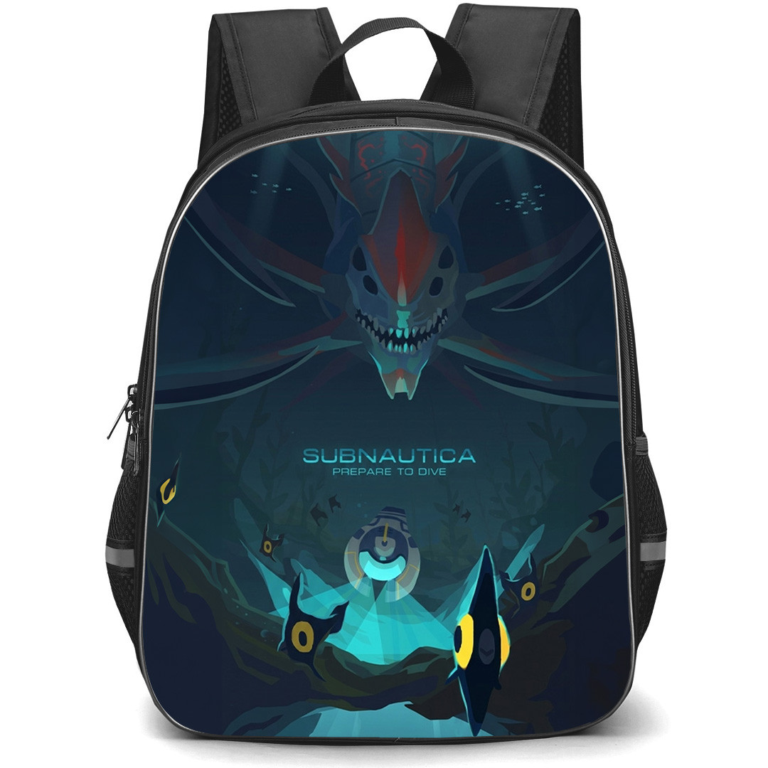 Subnautica Backpack School Bag StudentPack - Subnautica Prepare To Dive Comic Art Poster