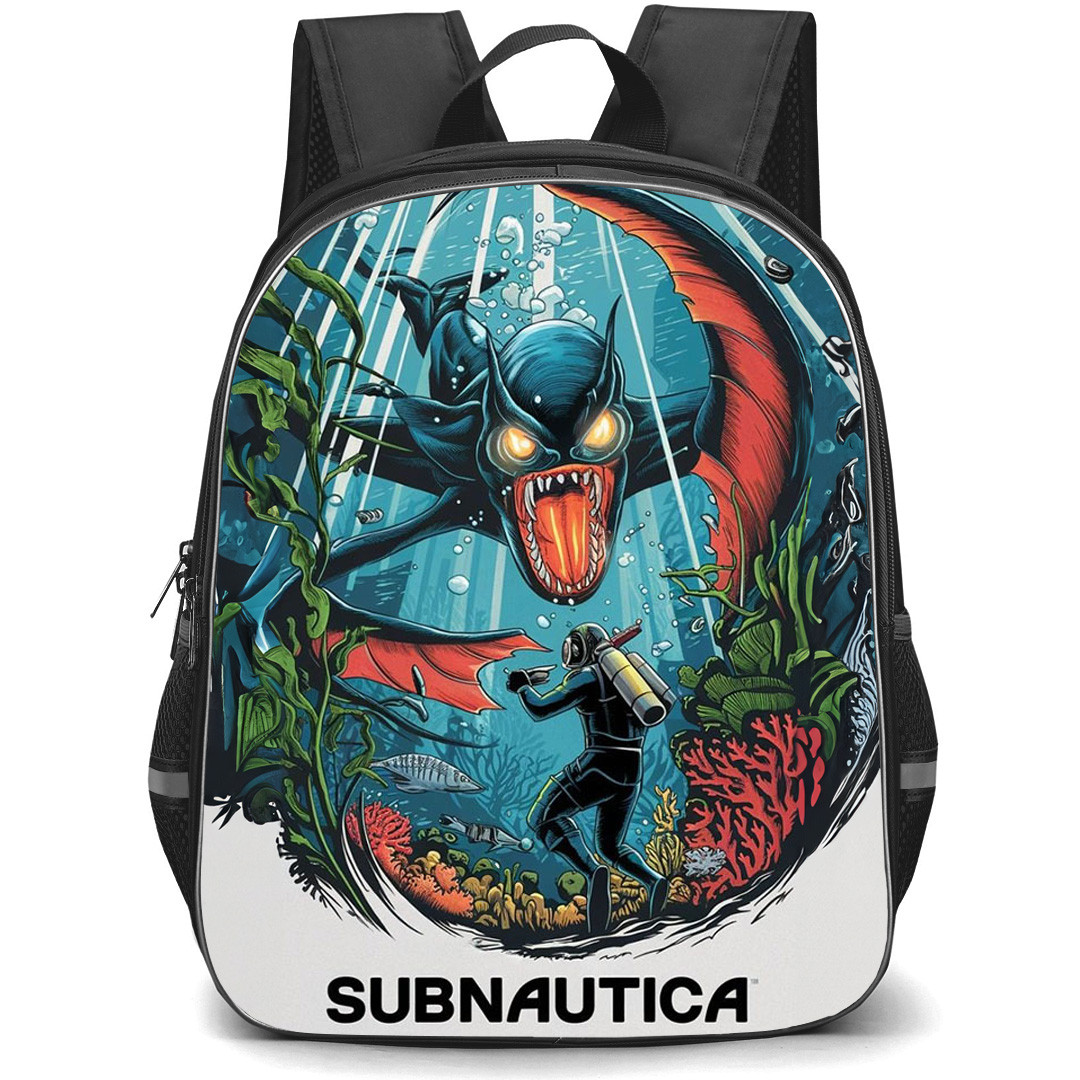 Subnautica Backpack School Bag StudentPack - Subnautica Sketch Art Poster