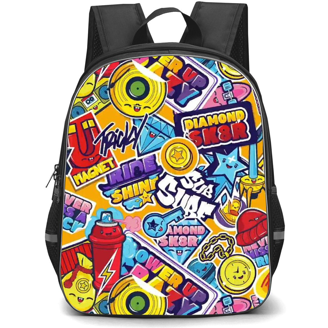 Subway Surfers Backpack StudentPack - Subway Surfers Collage Sticker Mania Poster