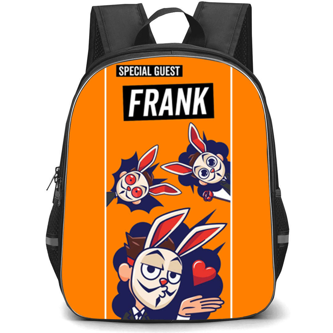 Subway Surfers Backpack StudentPack - Subway Surfers Special Guest Frank Stickers On Orange Background