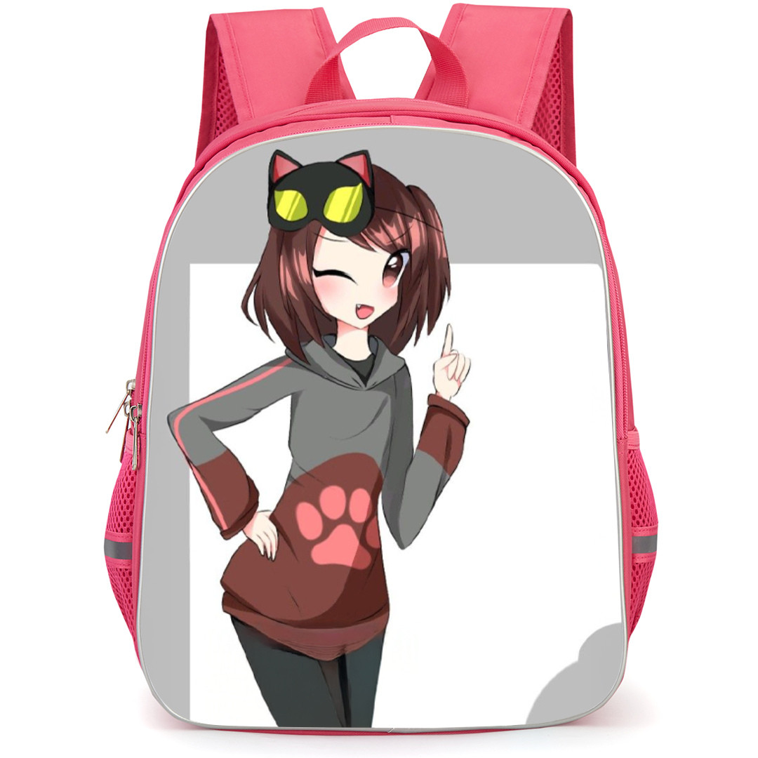 Subway Surfers Kedi Backpack StudentPack - Subway Surfers Kedi Standing On White Gray Background
