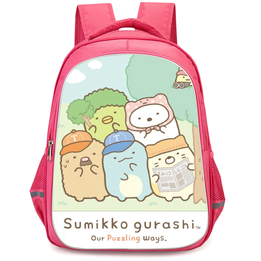 Sumikko Gurashi Backpack StudentPack - Sumikko Gurashi Why Are You Sneaking Around The Tree Poster