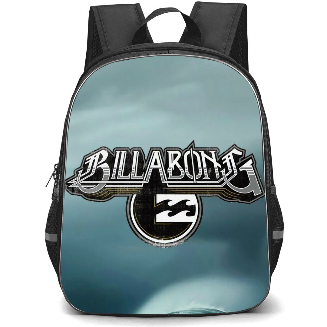 Surfing Billabong Backpack StudentPack - Surfing Billabong Logo On Wave Background