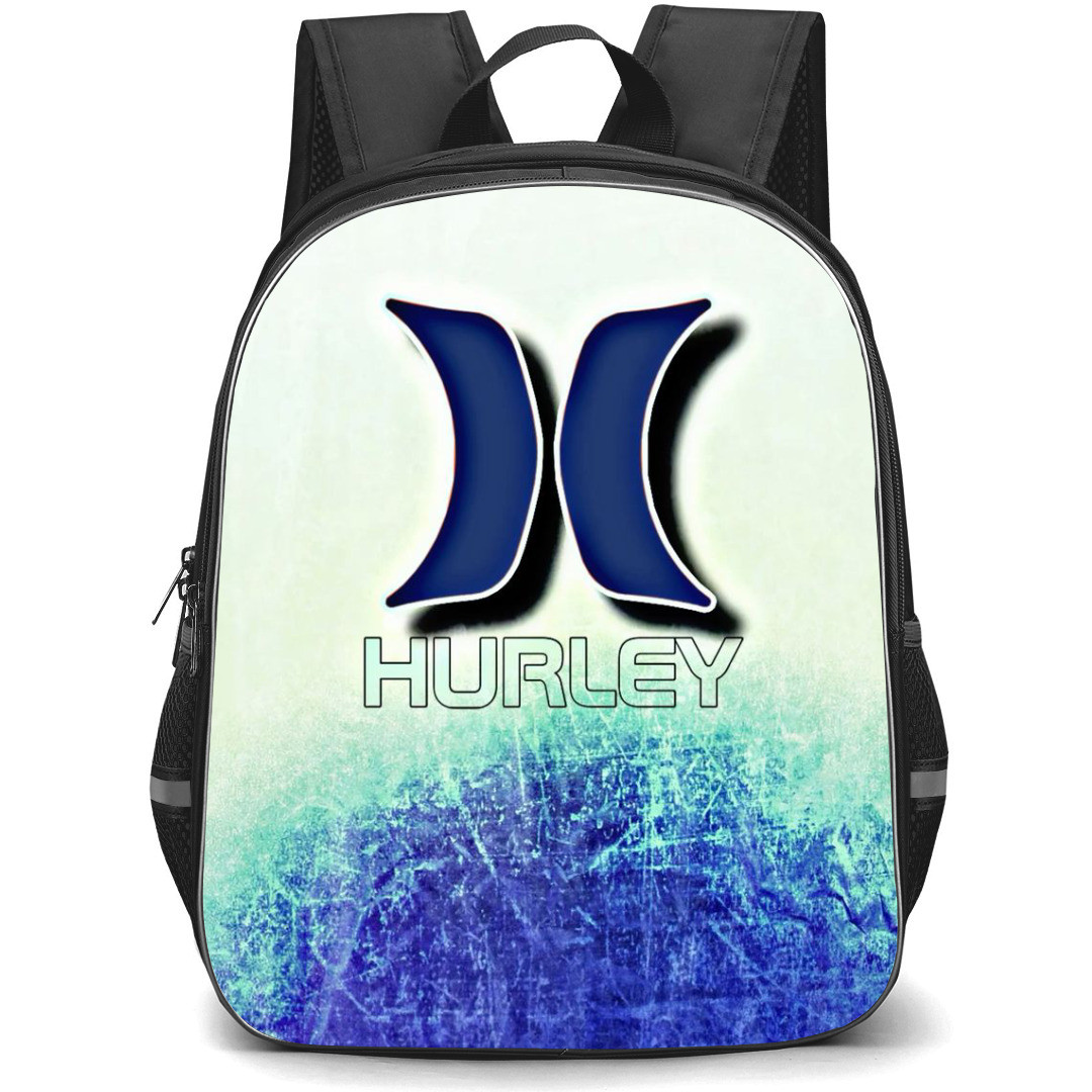 Surfing Hurley Backpack StudentPack - Surfing Hurley Logo On Grunge Background