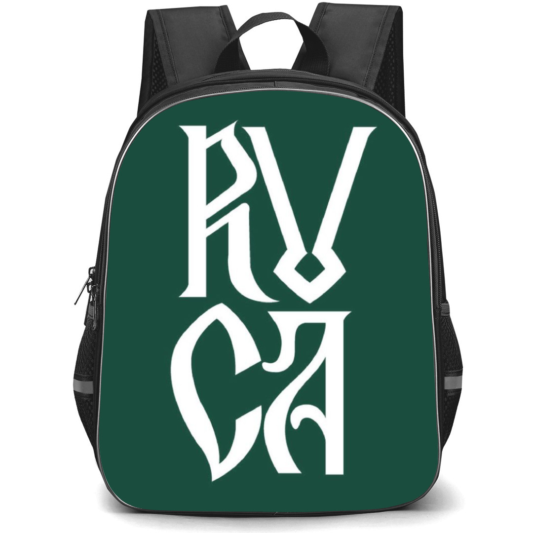 Surfing RVCA Backpack StudentPack - Surfing RVCA Typography Logo On Green Background