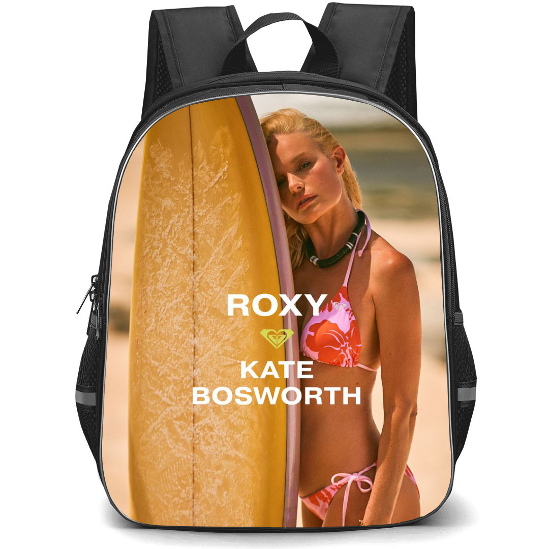 Surfing Roxy Backpack StudentPack - Surfing Roxy X Kate Bosworth Holding Surfing Board Poster