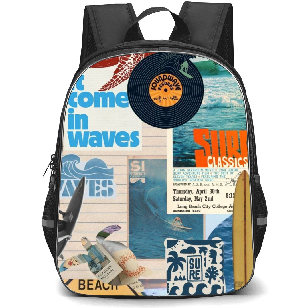 Surfing Backpack StudentPack - Surfing Vintage Summer Poster