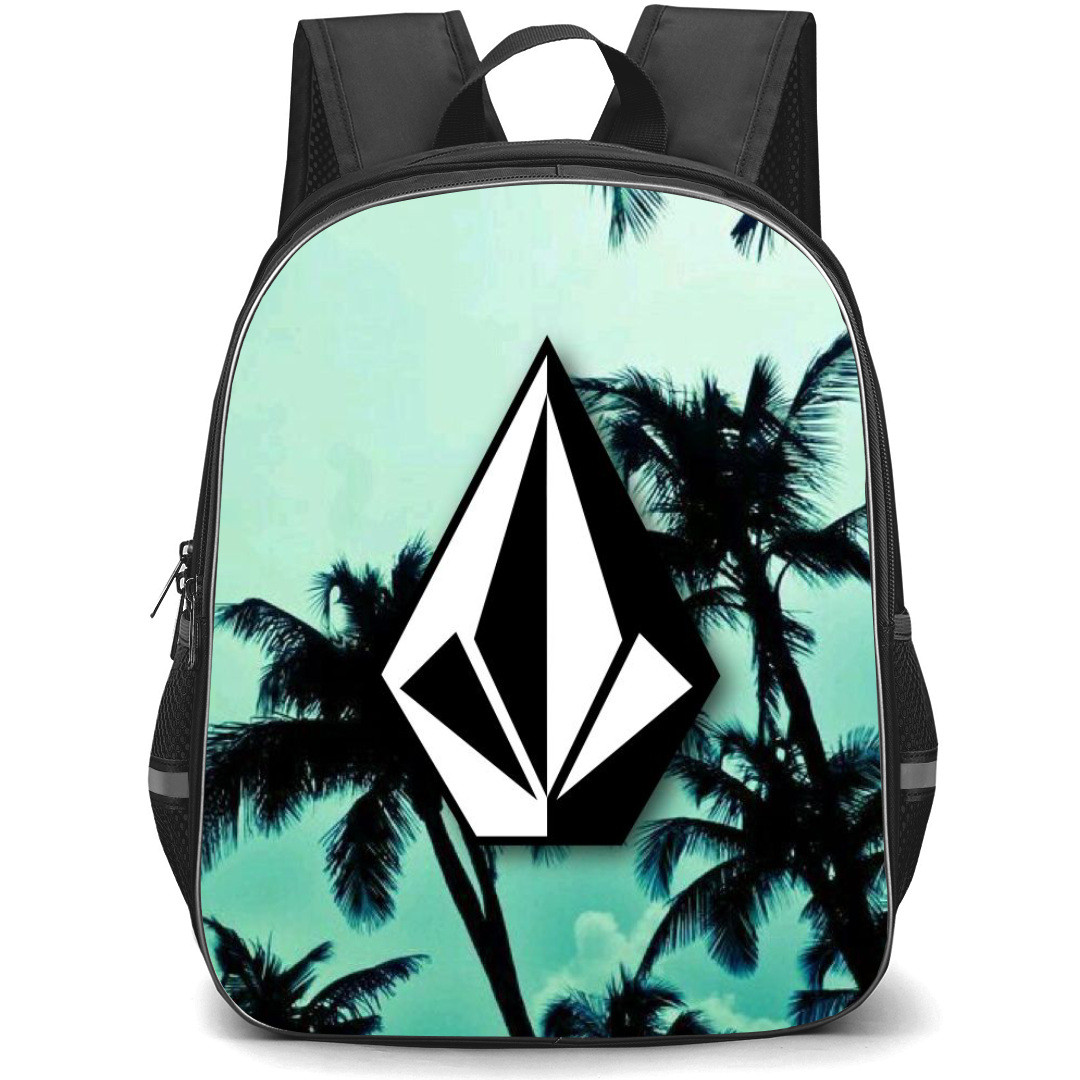 Surfing Volcom Backpack StudentPack - Surfing Volcom Icon ON Palm Tree And Sky Background