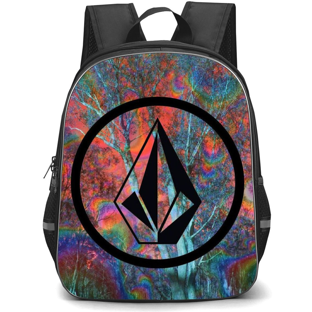 Surfing Volcom Backpack StudentPack - Surfing Volcom Logo On Abstract Colorful Cloud Background