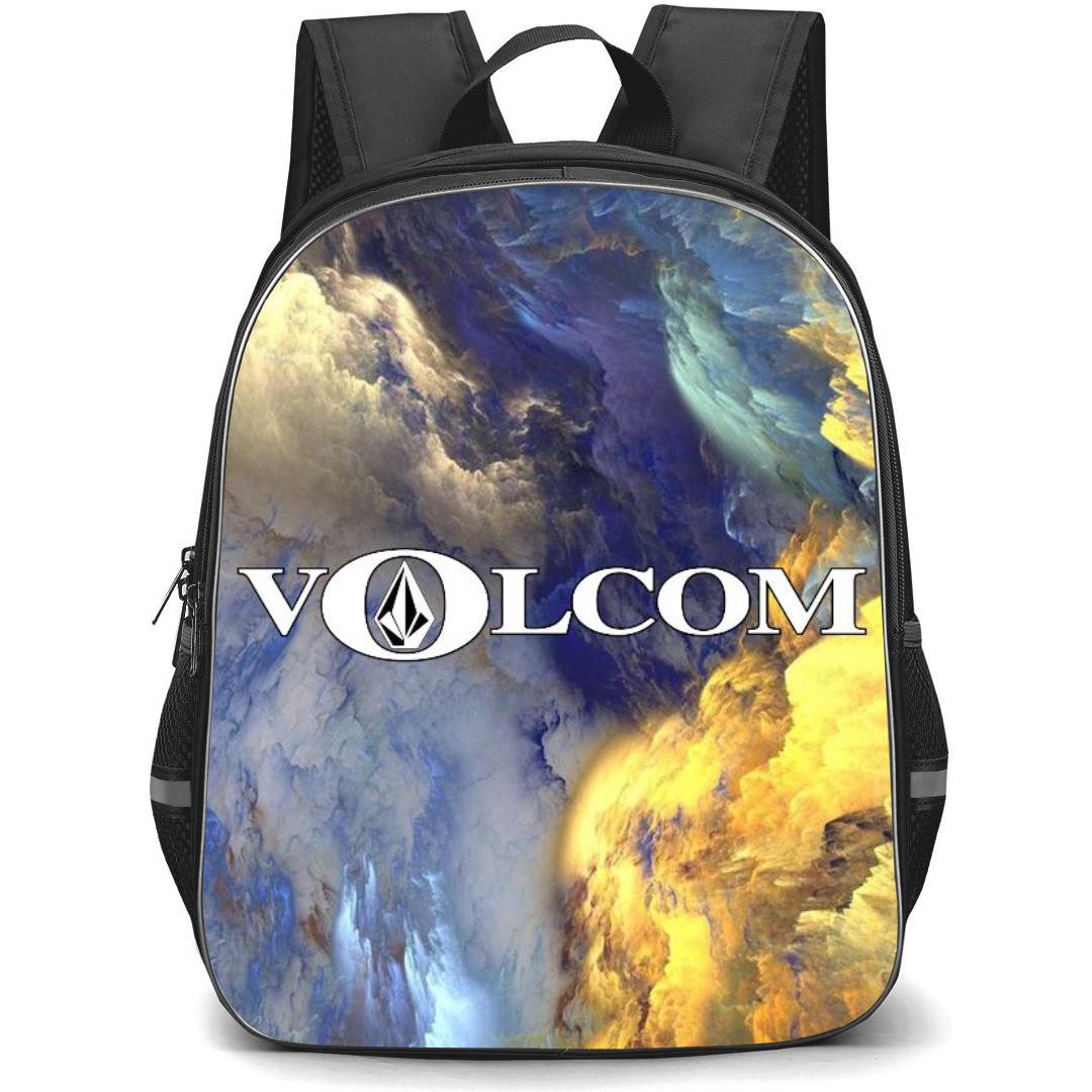 Surfing Volcom Backpack StudentPack - Surfing Volcom Logo Icon On Colorful Abstract Tree Background