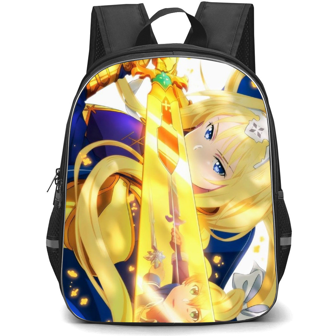 Sword Art Online Alice Zuberg Backpack Student Pack - Alice Zuberg Golden Sword