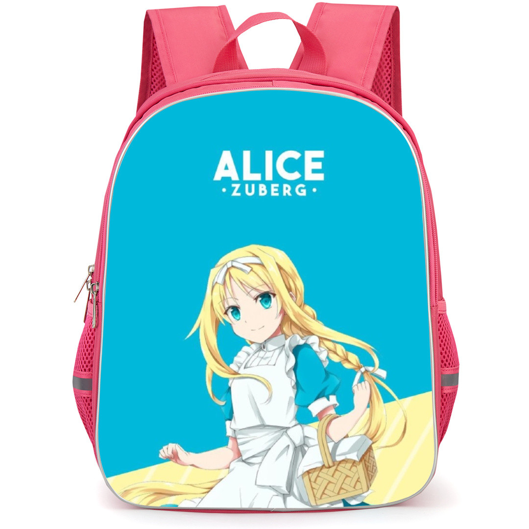 Sword Art Online Alice Zuberg Backpack Student Pack - Alice Zuberg Smiling Blue Background