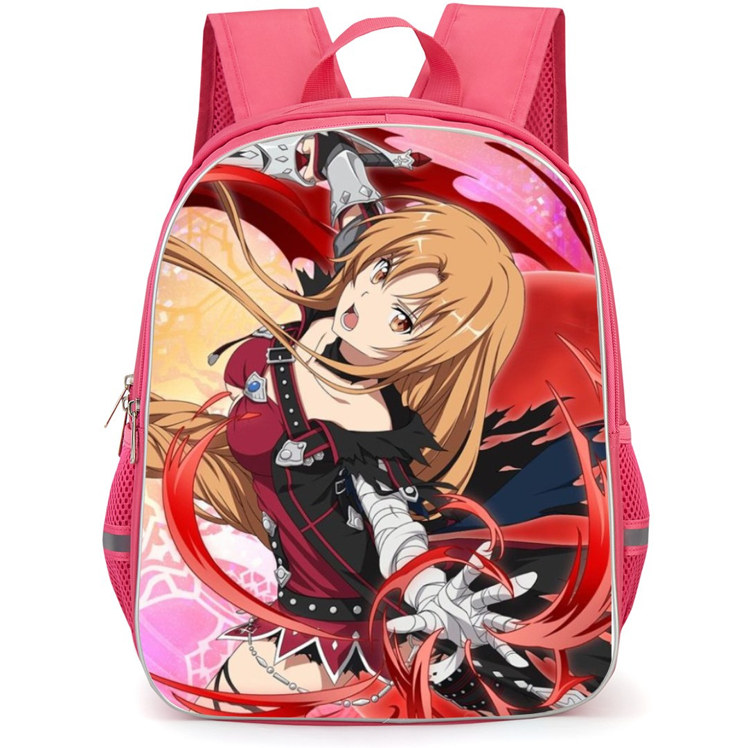 Sword Art Online Asuna Backpack Student Pack - Asuna Attacking Surrounding Red Flare