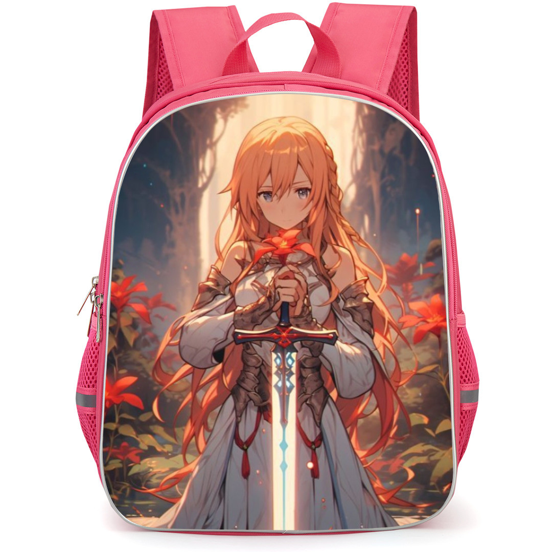 Sword Art Online Asuna Backpack Student Pack - Asuna Holding Sword on River