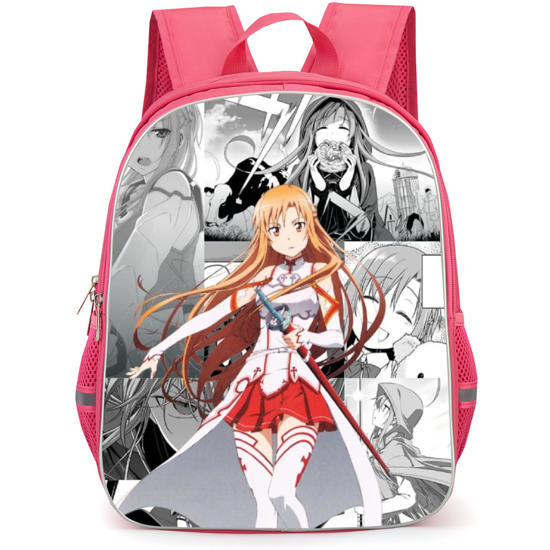 Sword Art Online Asuna Backpack Student Pack - Asuna In Black And White Background