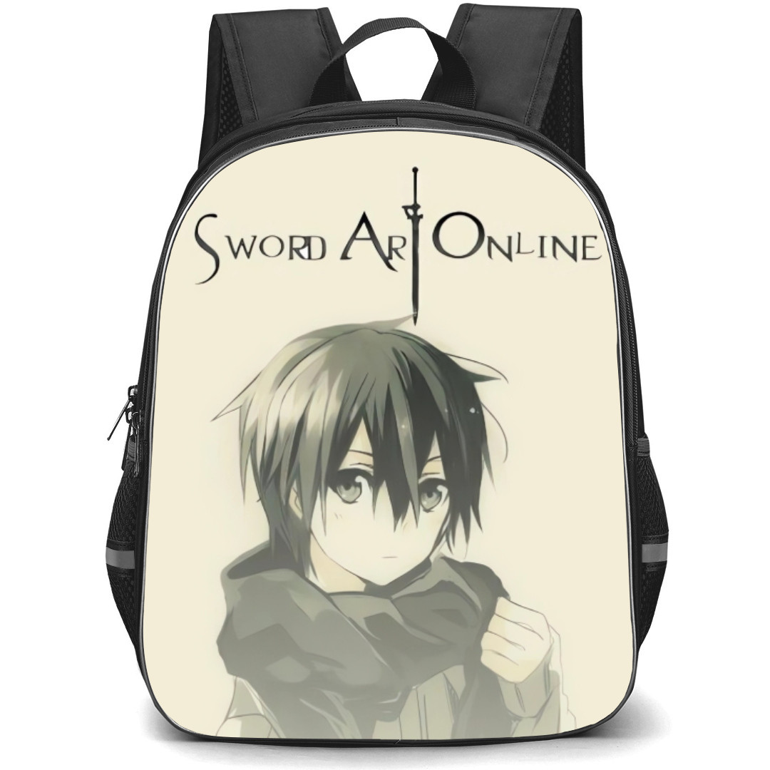 Sword Art Online Kirito Backpack Student Pack - Kirito Portrait Vintage Anime