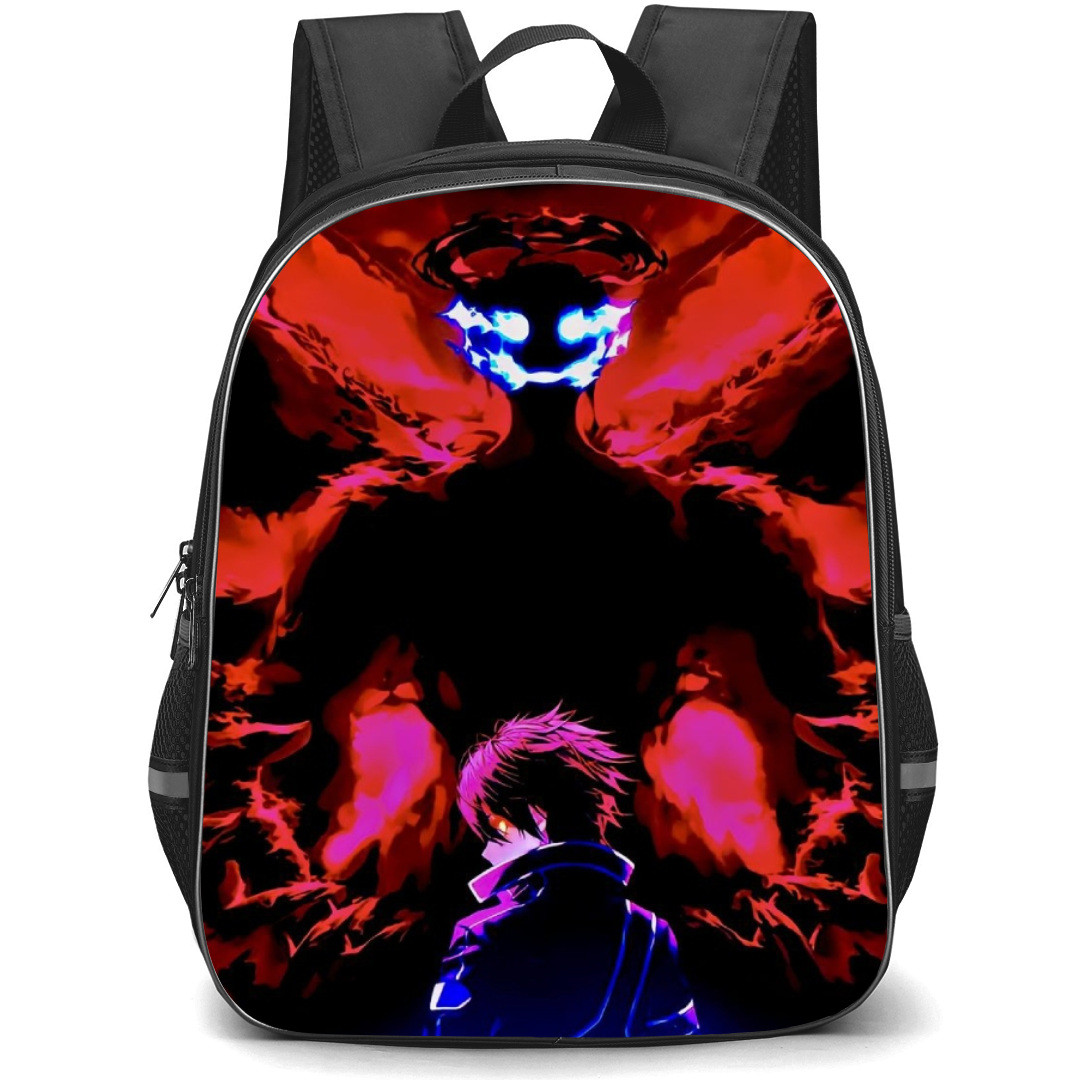 Sword Art Online Kirito Backpack Student Pack - Kirito Versus Red Black Monster Illustration