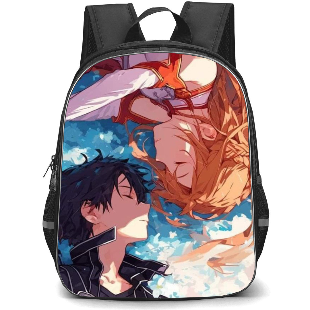 Sword Art Online Kirito & Asuna Backpack Student Pack - Kirito & Asuna Up and Down Anime