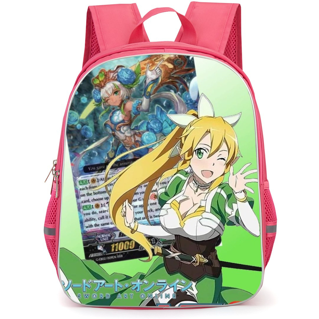 Sword Art Online Leafa Backpack Student Pack - Leafa Winking Card Background