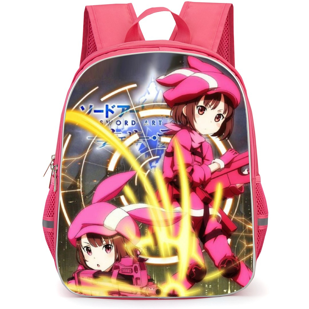 Sword Art Online Llenn Backpack Student Pack - Llenn Firing Weapon Gold Flare Illustration