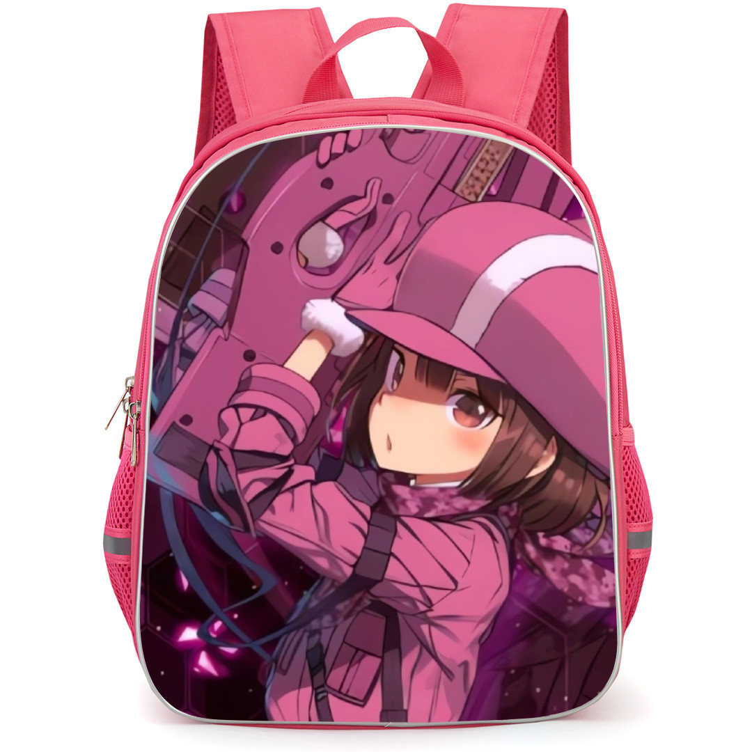 Sword Art Online Llenn Backpack Student Pack - Llenn Holding Weapon Up Illustration