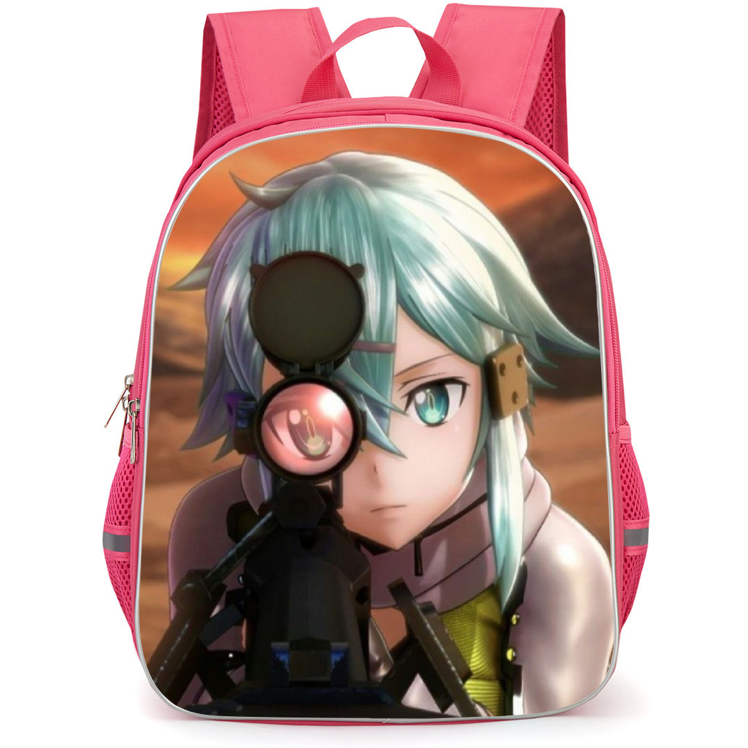 Sword Art Online Sinon Backpack Student Pack - Sinon Aiming Her Weapon 3D
